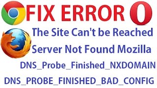 This Site Cant be Reached 100 Solved DNSProbeFinishedNXDOMAIN [upl. by Allehcram]