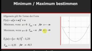 Extremwerte ablesen  © wwwmathevideocom [upl. by Messab]