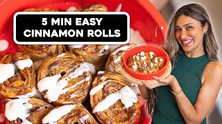 5 Min Pumpkin Cinnamon Rolls in the Airfryer Low Carb  Sugar Free [upl. by Ellemrac643]