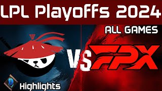 AL vs FPX Highlights ALL GAMES  LPL Playoffs Summer 2024  Anyones Legend vs FunPlus Phoenix [upl. by Holms]