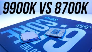 Intel i99900K vs i78700K  Best Gaming CPU [upl. by Ahsinauq]