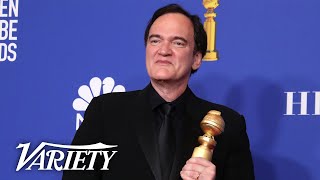 Quentin Tarantino Wins for Once Upon a Time in Hollywood  Full Golden Globes Backstage Speech [upl. by Nicolette]