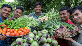 RINGAN NO ORO  BAINGAN BHARTA  BAJRA NA ROTLA  Village Rasoi [upl. by Vola850]