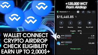 Wallet Connect Airdrop Started Now  Earn Up To 2000 WCT  Crypto Airdrop Guide [upl. by Reibaj681]