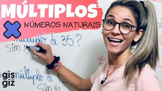 MÚLTIPLOS de NÚMEROS NATURAIS COMO CALCULAR MÚLTIPLOS  Matemática Básica \Prof Gis [upl. by Danice]