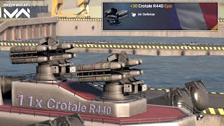 RF Varyag  11x Crotale R440 With Full F2P Build Online Gameplay  Modern Warships [upl. by Aiva]