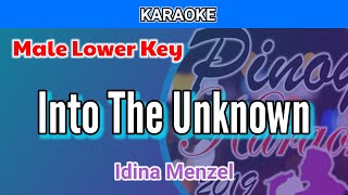 Into The Unknown by Idina Menzel Karaoke  Male Lower Key [upl. by Osner]