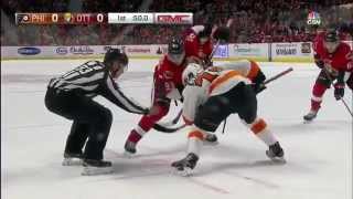 Philadelphia Flyers vs Ottawa Senators 21 november 2015 [upl. by Lemahs714]