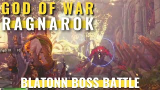 God of War Ragnarok  Blatonn optional boss battle Vanaheim [upl. by Suicul]