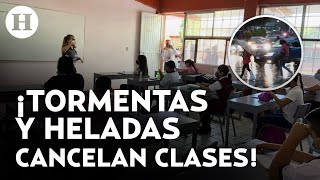 ¡Fuertes tormentas y heladas en México Baja California suspenderá clases por frío y lluvias [upl. by Darrel]