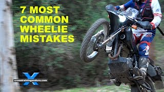 7 most common mistakes when learning to wheelie ∣ Cross Training Enduro [upl. by Sean]