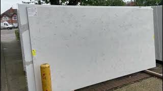 Marbre Carrara CQM300 Quartz Marble Effect Slabs Wholesale  Classic Quartz Stone UK [upl. by Tammi]