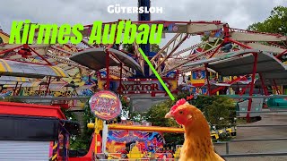 Kirmes Aufbau Gütersloh [upl. by Levona]