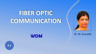 Fiber Optic Communication 41  WDM [upl. by Bo290]