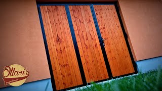 An Unusual way to Build an Insulated Folding Garage Door [upl. by Ailak]