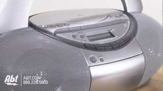 Overview of Sony CD Radio Cassette Recorder Boombox  CFDS350SILVER [upl. by Eanehs]