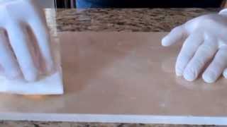 How to remove acid etch marks from marble using Lustro Italiano Etch Remover [upl. by Eisej463]