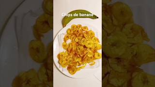 Chips de banane plantain chips recettefacile shortvideo [upl. by Ralyat]