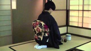 Japanese Tea Ceremony NYC Entering Chashitsu [upl. by Atelokin]