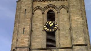 ripon cathedral the western 2 bell towers from outside [upl. by Trenna]