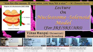 Nucleosome  Solenoid Model  Vikas Mangal Scientist Genetics and Plant Breeding [upl. by Trebleht]