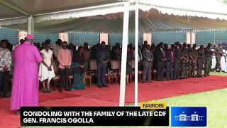 Condoling with the family of the late Chief of Defence Forces General Francis Ogolla Nairobi [upl. by Gnep]