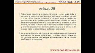 Titulo I  Parte 1  Art 23  38 de la Constitucion Española 1978  Oposiciones [upl. by Ewell527]