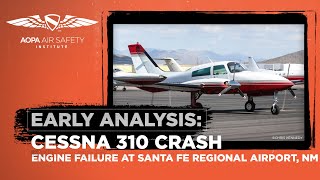 Early Analysis Cessna 310 Crash July 18 2023 Santa Fe NM [upl. by Ultima224]