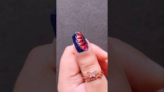 Easy Nail Art design at home naildesign nailart [upl. by Maroj223]