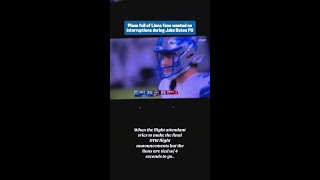 Flight Attendant Delays Announcement so Plan to Detroit Can Watch Lions GameWinning Kick [upl. by Kinata146]