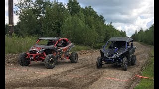 UTV Drag Races Round 1 YXZ vs X3 [upl. by Ecyaj]