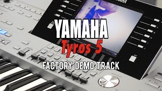 Yamaha Tyros 5 Factory Demo Track at Cranbourne Music [upl. by Cinimod]