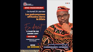 Dr AKÉ Dieudonné  Les patronymes africains dans la Bible [upl. by Quillon723]