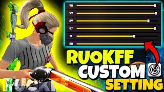 RUOK FF FULL CUSTOM HUD ⚙️  AIMBOT 🎯 FREE FIRE CONTROL SETTING SENSITIVITYCUSTOM HUD [upl. by Hedges]