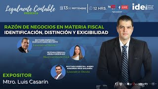 Razón de Negocios en Materia Fiscal Identificación Distinción y Exigibilidad [upl. by Aseefan30]