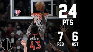 Pascal Siakam Highlights  Raptors vs Knicks  22nd Jan 2023 [upl. by Atirb510]