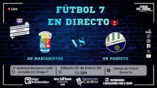 Jornada 16  3ª Andaluza Benjamín Cádiz Gr7  AD Marianistas vs UD Paquete 27 Enero 2024 [upl. by Iral994]