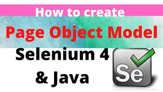 How to create PAGE OBJECT MODEL in Selenium 4 using Java [upl. by Yehs]