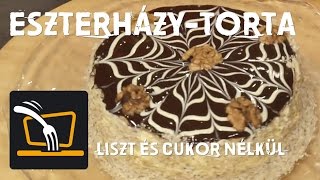 Eszterházytorta liszt és cukor nélkül  Laptopkonyha [upl. by Hills564]