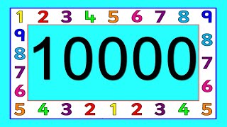 Numbers 1 to 10000  Números de 1 a 10000 1から10000までの数字  从1到10000的数字  10000 Ito ABC [upl. by Zoltai20]