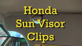 Honda Tips How to Remove Honda Sun Visor Clips [upl. by Adna]