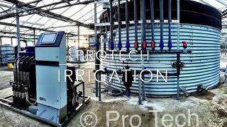 Glasshouse Irrigation Priva Nutriflex automatic climate control Rivulis drip irrigation water [upl. by Eednim]