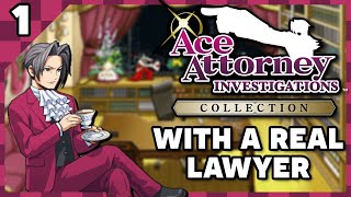 Lawyer amp Voice Actor Play Miles Edgeworth Ace Attorney Investigations Part 1 [upl. by Hyozo350]