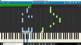 Cats on Mars  Synthesia Piano Midi [upl. by Aidnyc]