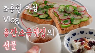 곤약볶음밥은 배고파 층간소음 윗집 선물 초간단 오픈샌드위치 만들기 [upl. by Jehoash]