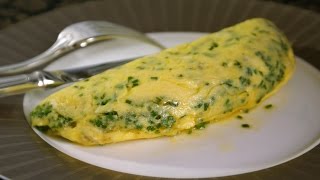 Omelette roulée aux fines herbes [upl. by Constant]