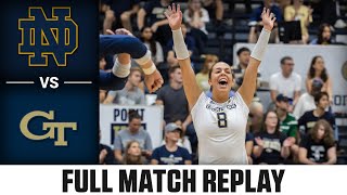 Notre Dame vs Georgia Tech Full Match Replay  2023 ACC Volleyball [upl. by Berkley]