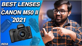 Best Lenses for Canon M50 amp M50 Mark II in 2021  Hindi [upl. by Epul]