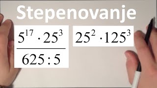 Stepenovanje Stepenovanje različitih osnova Primer [upl. by Anilys259]