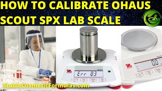 How To Calibrate OHAUS Scout SPX 421 Scale Electronic Balance Lab Scale Setup amp Cleaning Tips [upl. by Terrill]